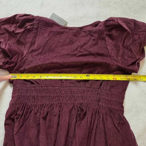 New MP By Anthropologie The Somerset maxi dress: Corduroy edition Roasted Beet - Picture 9 of 12